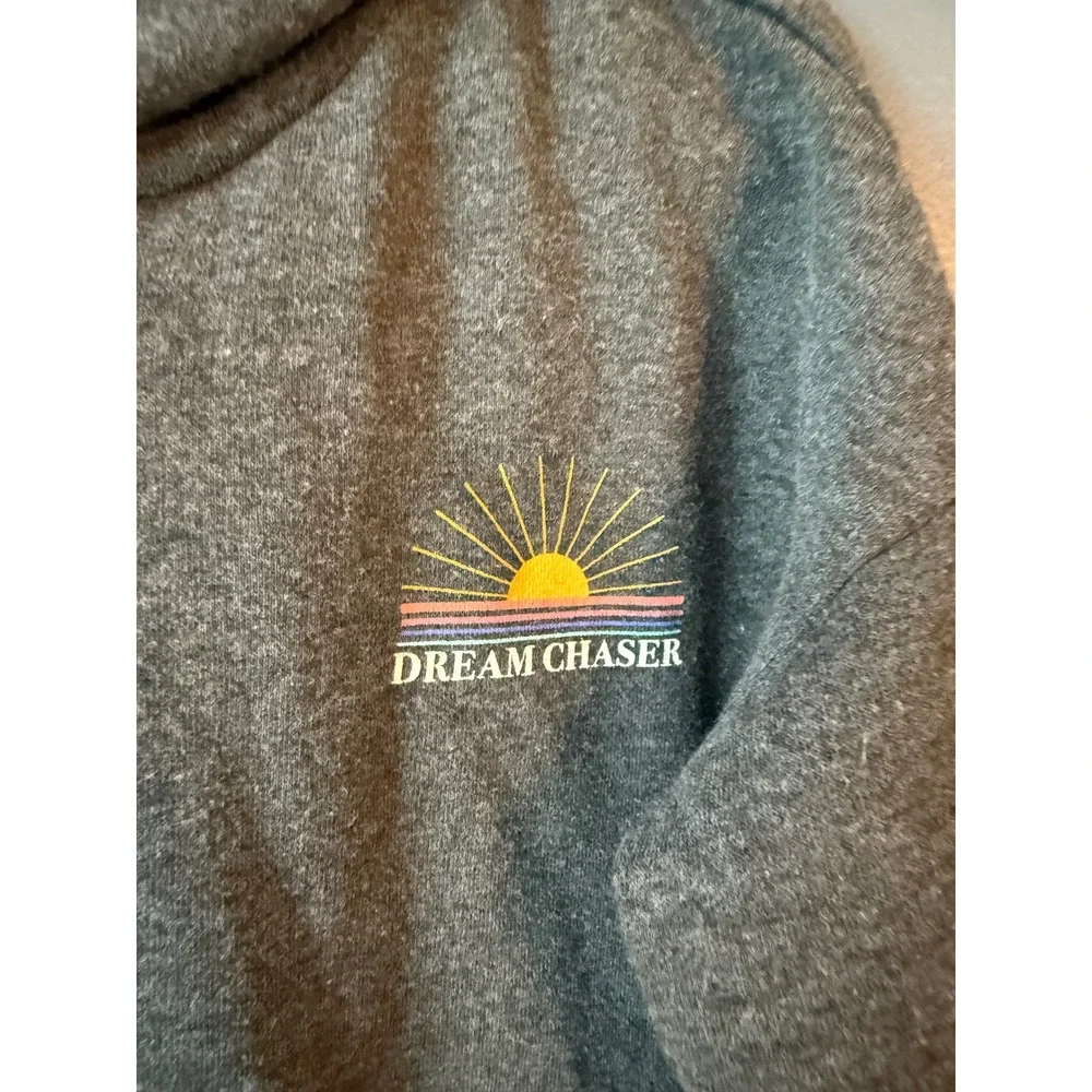 Bixby Nomad Kids Gray‎ Hoodie Sweatshirt Dream Chaser Sun Graphic Size L 12-14
